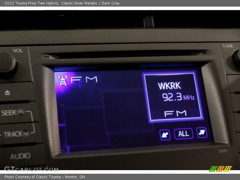 Classic Silver Metallic / Dark Gray 2013 Toyota Prius Two Hybrid