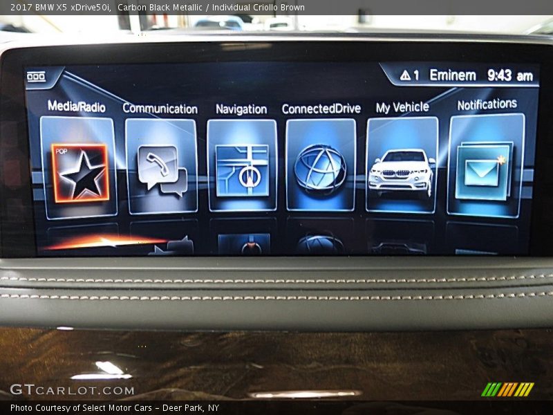 Carbon Black Metallic / Individual Criollo Brown 2017 BMW X5 xDrive50i