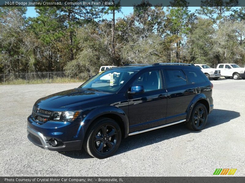 Contusion Blue Pearl / Black 2018 Dodge Journey Crossroad