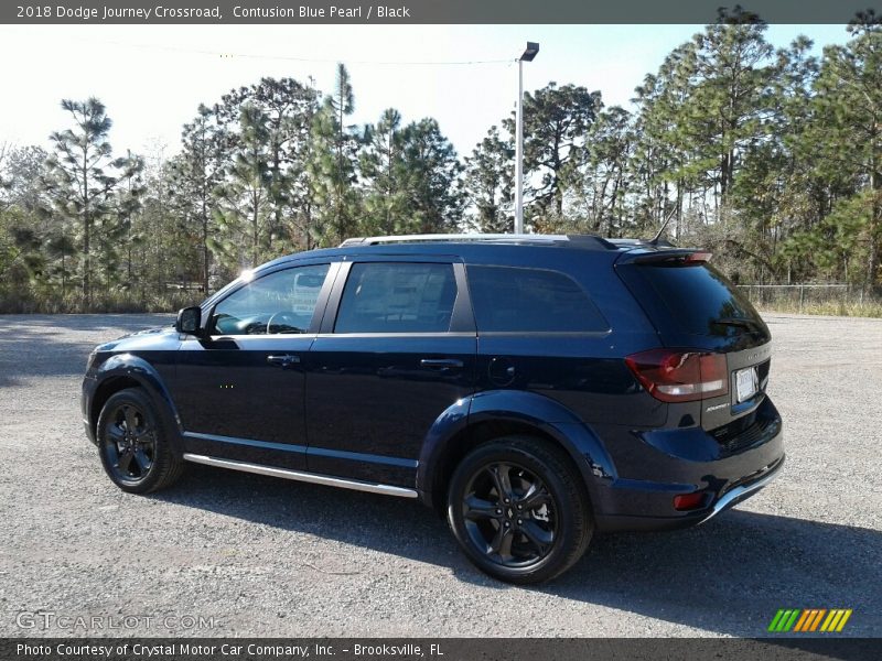 Contusion Blue Pearl / Black 2018 Dodge Journey Crossroad
