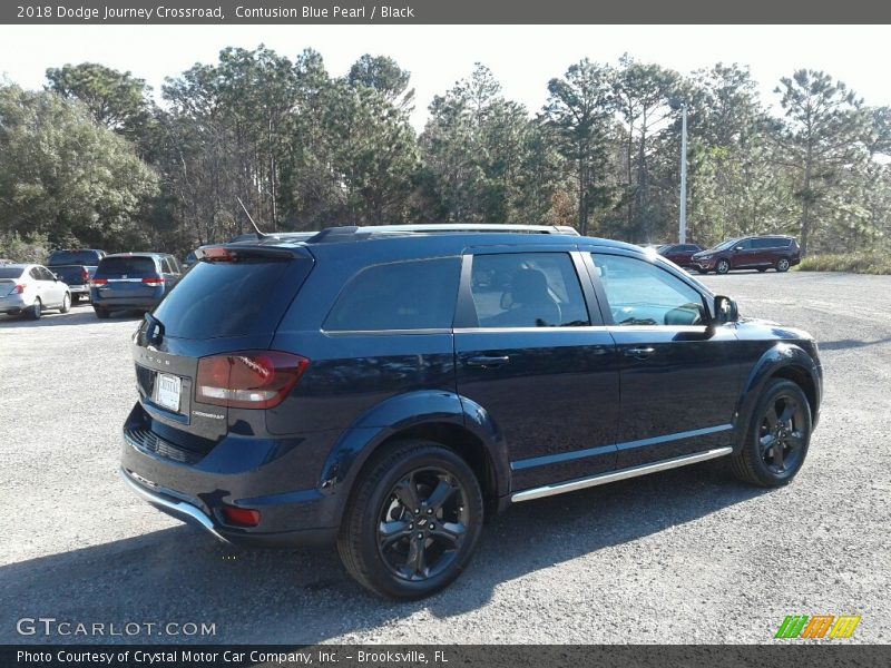Contusion Blue Pearl / Black 2018 Dodge Journey Crossroad