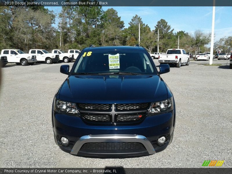 Contusion Blue Pearl / Black 2018 Dodge Journey Crossroad