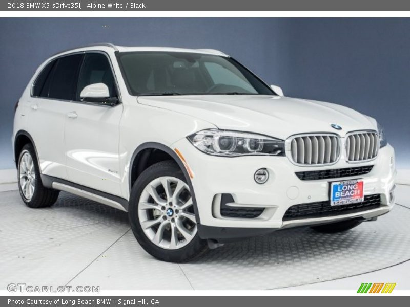 Alpine White / Black 2018 BMW X5 sDrive35i