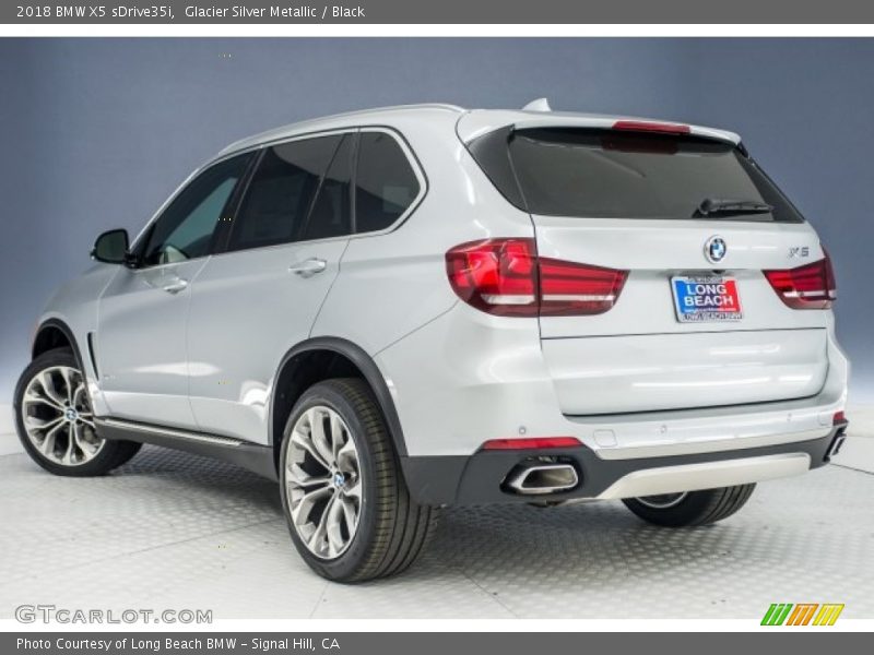 Glacier Silver Metallic / Black 2018 BMW X5 sDrive35i
