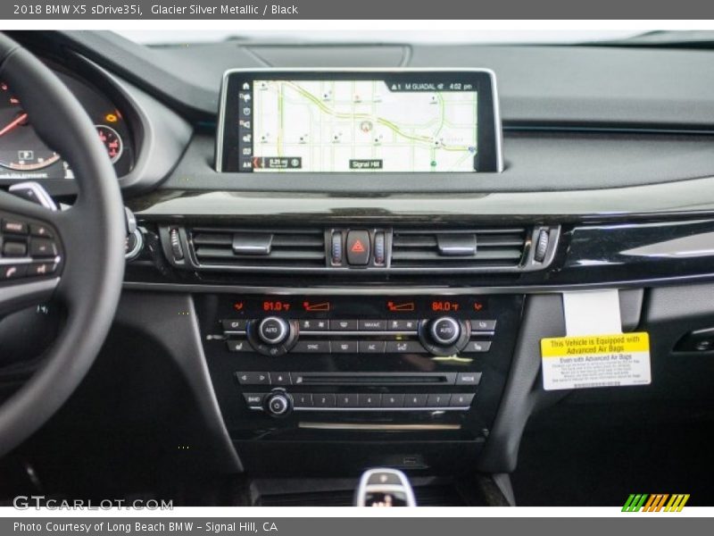 Glacier Silver Metallic / Black 2018 BMW X5 sDrive35i