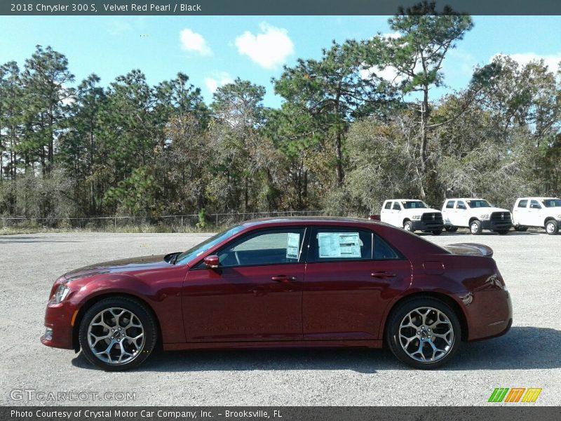 Velvet Red Pearl / Black 2018 Chrysler 300 S