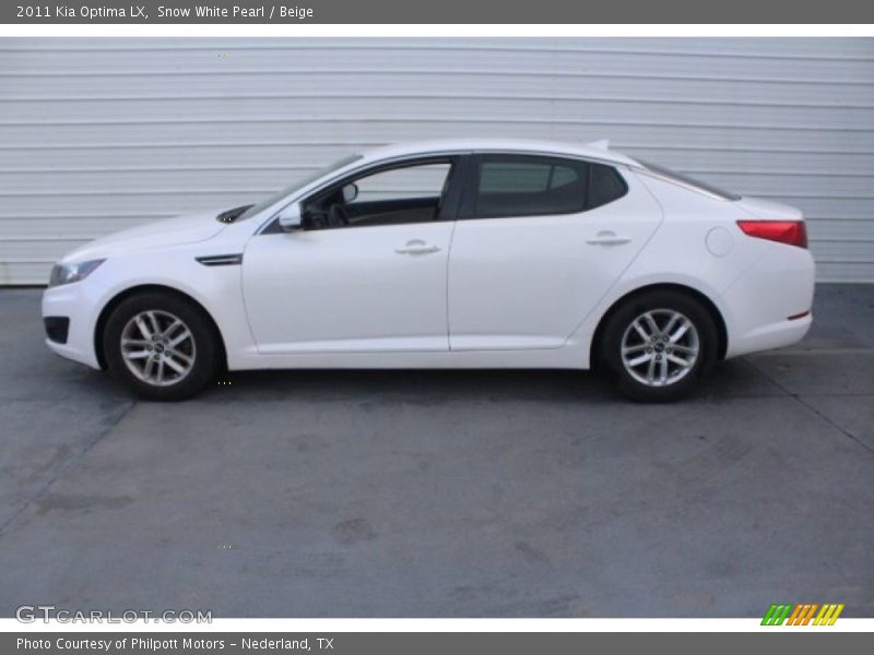 Snow White Pearl / Beige 2011 Kia Optima LX