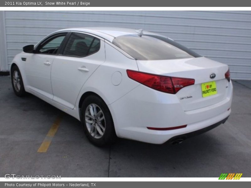 Snow White Pearl / Beige 2011 Kia Optima LX