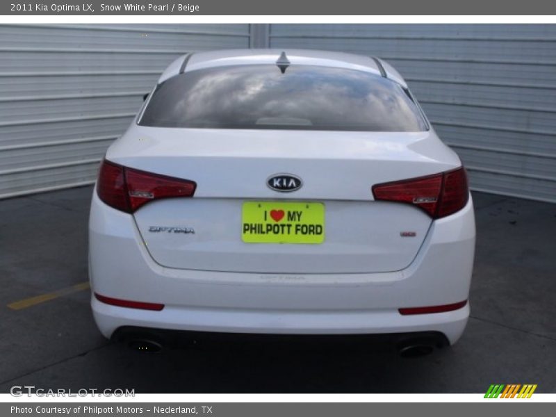Snow White Pearl / Beige 2011 Kia Optima LX