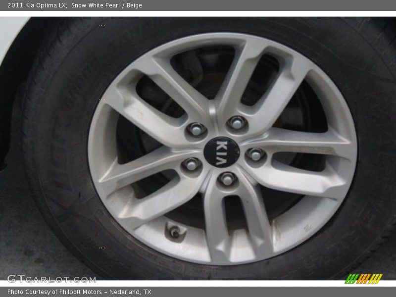 Snow White Pearl / Beige 2011 Kia Optima LX