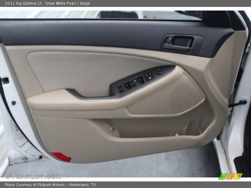 Snow White Pearl / Beige 2011 Kia Optima LX