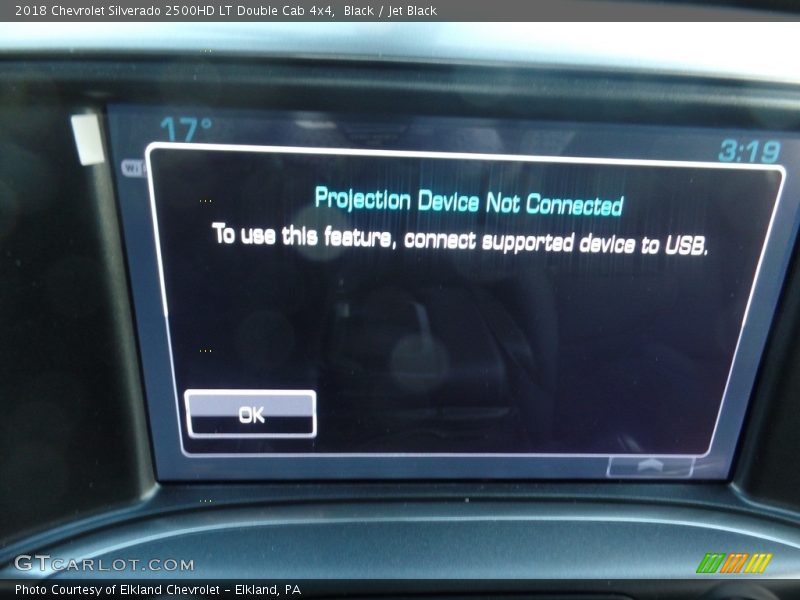 Black / Jet Black 2018 Chevrolet Silverado 2500HD LT Double Cab 4x4