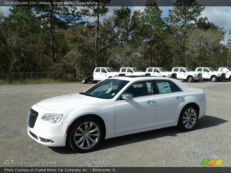 Bright White / Deep Mocha 2018 Chrysler 300 Limited