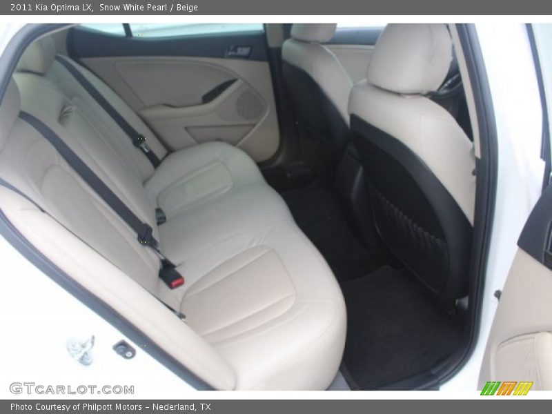 Snow White Pearl / Beige 2011 Kia Optima LX