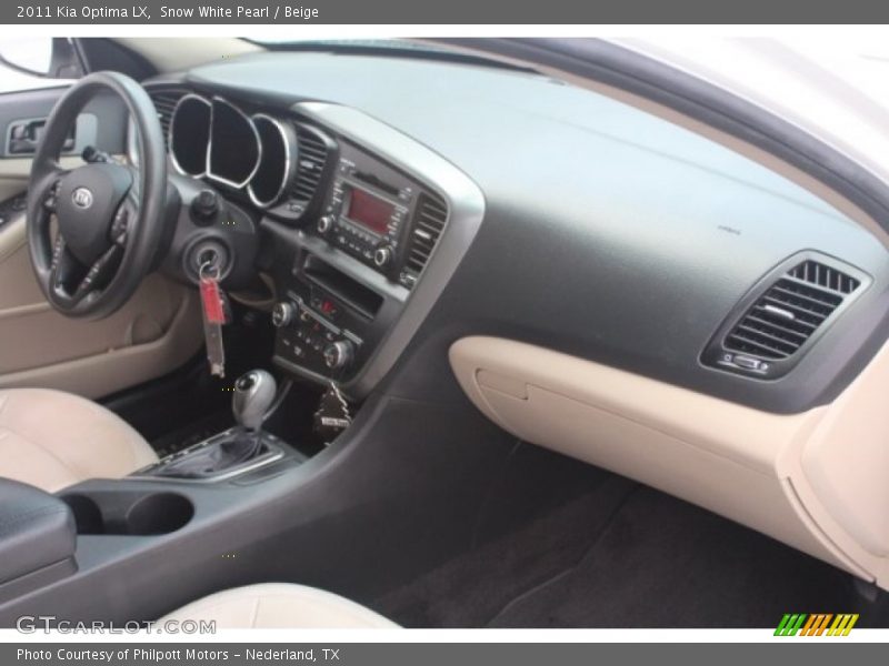 Snow White Pearl / Beige 2011 Kia Optima LX