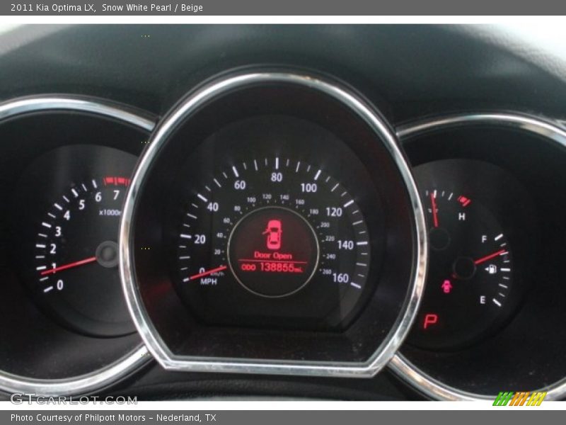 Snow White Pearl / Beige 2011 Kia Optima LX