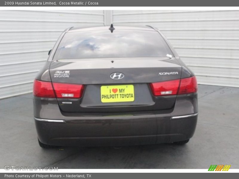 Cocoa Metallic / Cocoa 2009 Hyundai Sonata Limited