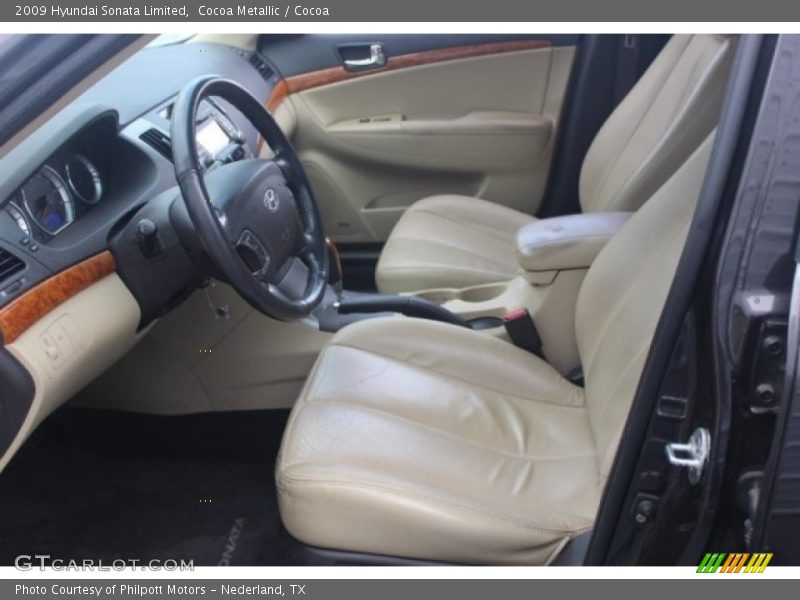 Cocoa Metallic / Cocoa 2009 Hyundai Sonata Limited
