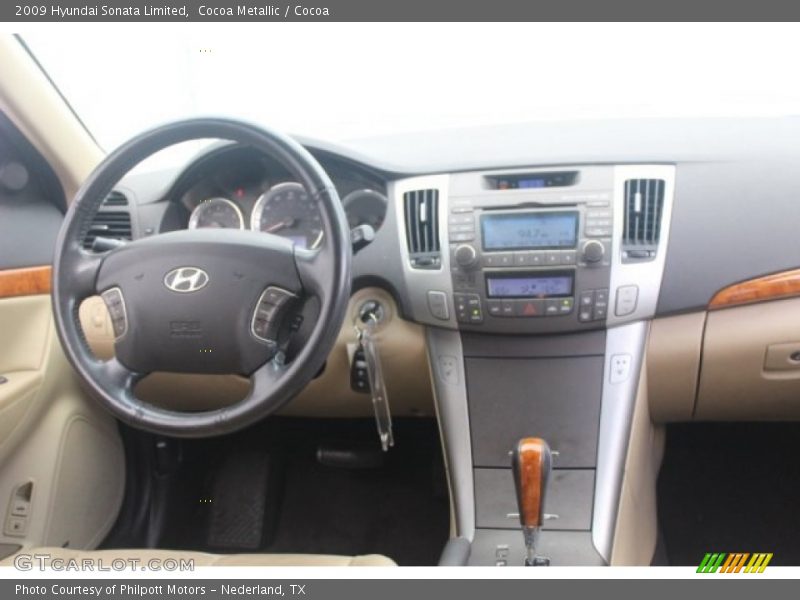 Cocoa Metallic / Cocoa 2009 Hyundai Sonata Limited