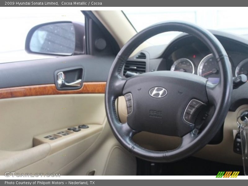 Cocoa Metallic / Cocoa 2009 Hyundai Sonata Limited