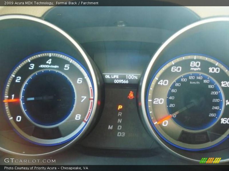 Formal Black / Parchment 2009 Acura MDX Technology