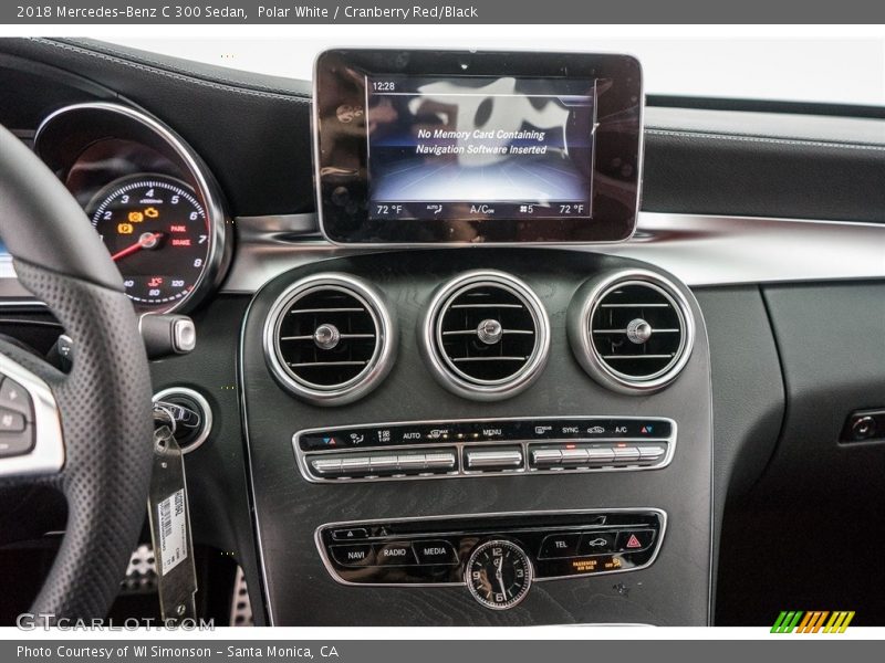 Polar White / Cranberry Red/Black 2018 Mercedes-Benz C 300 Sedan