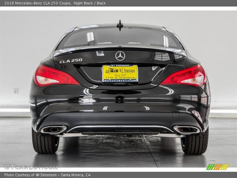 Night Black / Black 2018 Mercedes-Benz CLA 250 Coupe