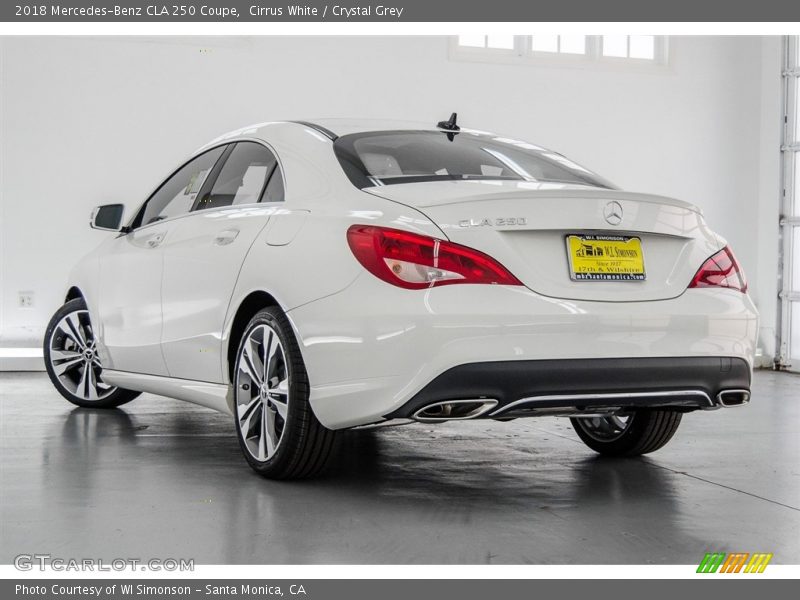 Cirrus White / Crystal Grey 2018 Mercedes-Benz CLA 250 Coupe