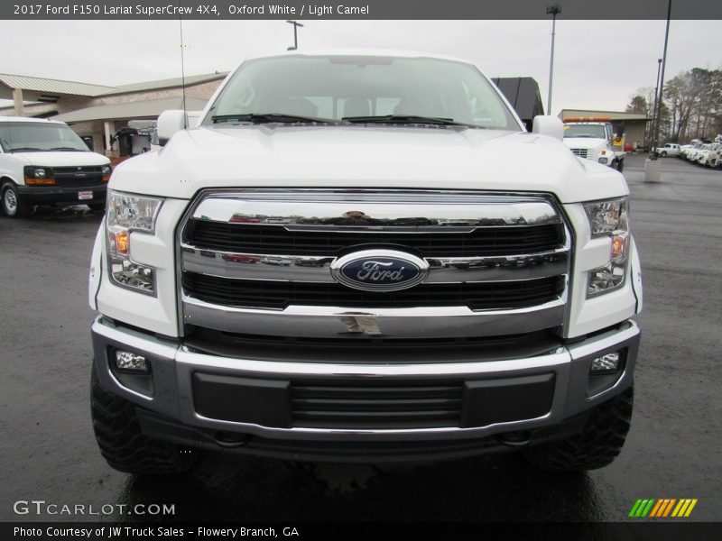 Oxford White / Light Camel 2017 Ford F150 Lariat SuperCrew 4X4