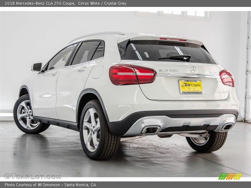 Cirrus White / Crystal Grey 2018 Mercedes-Benz CLA 250 Coupe