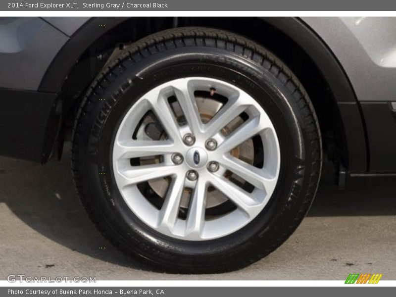 Sterling Gray / Charcoal Black 2014 Ford Explorer XLT