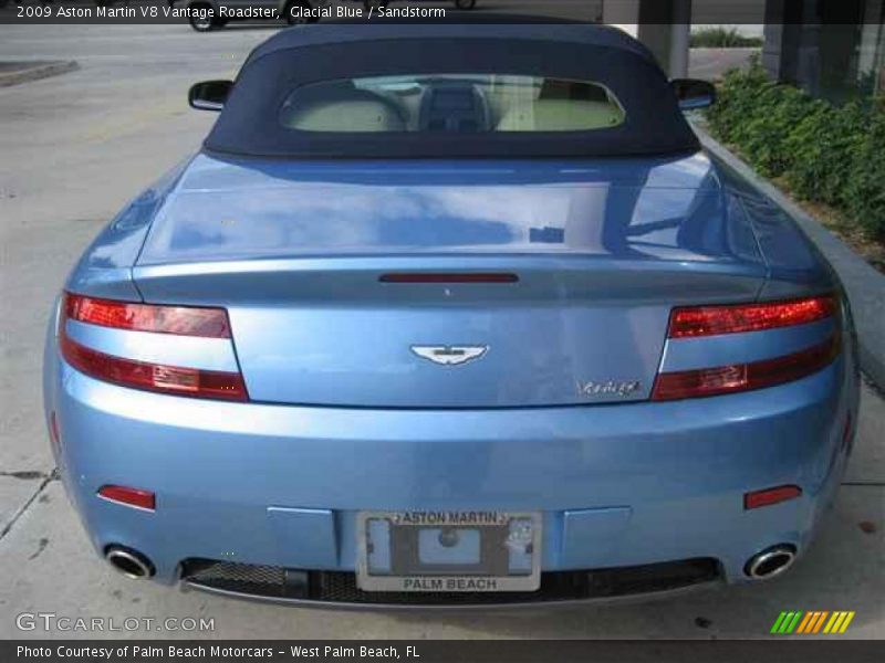 Glacial Blue / Sandstorm 2009 Aston Martin V8 Vantage Roadster