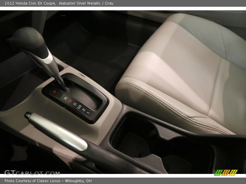 Alabaster Silver Metallic / Gray 2012 Honda Civic EX Coupe