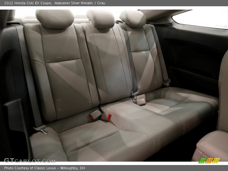 Alabaster Silver Metallic / Gray 2012 Honda Civic EX Coupe