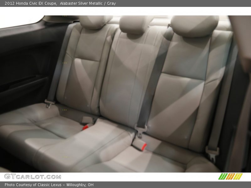 Alabaster Silver Metallic / Gray 2012 Honda Civic EX Coupe