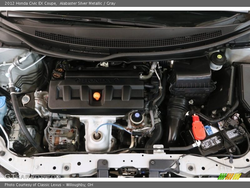 Alabaster Silver Metallic / Gray 2012 Honda Civic EX Coupe