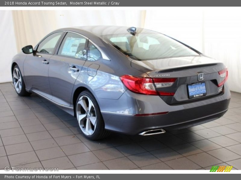 Modern Steel Metallic / Gray 2018 Honda Accord Touring Sedan