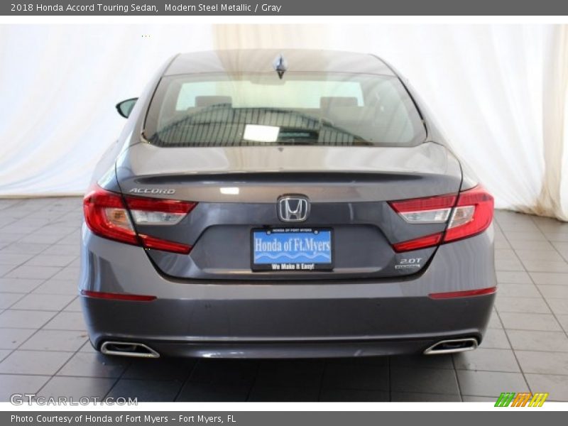 Modern Steel Metallic / Gray 2018 Honda Accord Touring Sedan