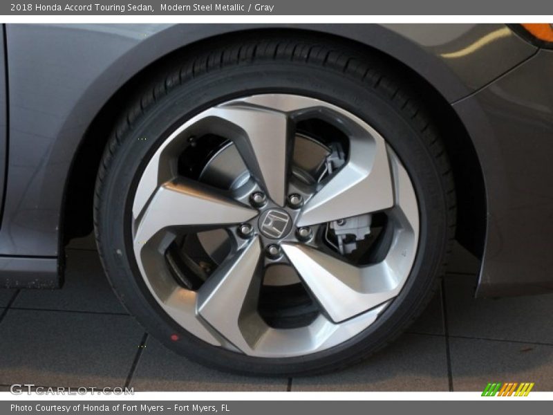 Modern Steel Metallic / Gray 2018 Honda Accord Touring Sedan