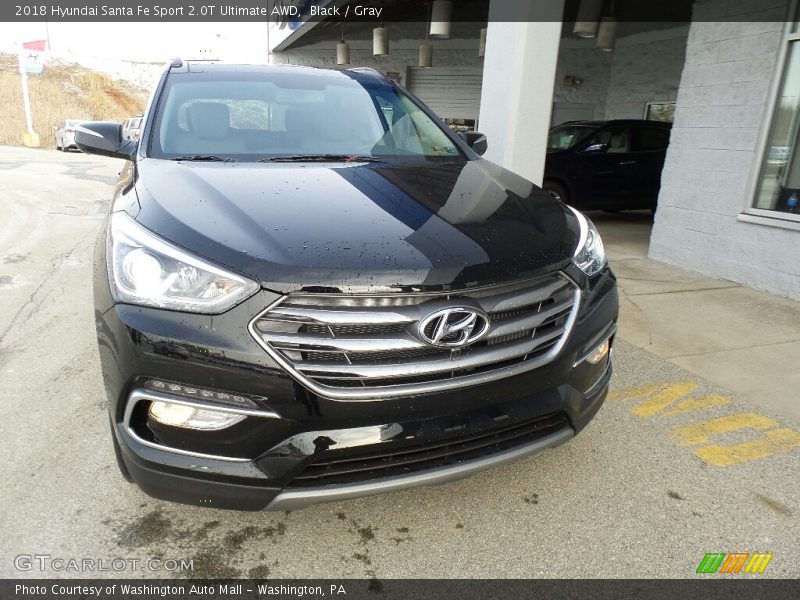Black / Gray 2018 Hyundai Santa Fe Sport 2.0T Ultimate AWD