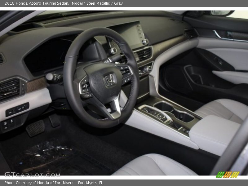 Modern Steel Metallic / Gray 2018 Honda Accord Touring Sedan