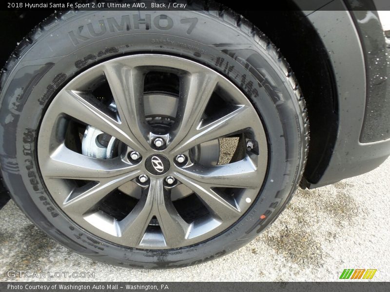 Black / Gray 2018 Hyundai Santa Fe Sport 2.0T Ultimate AWD