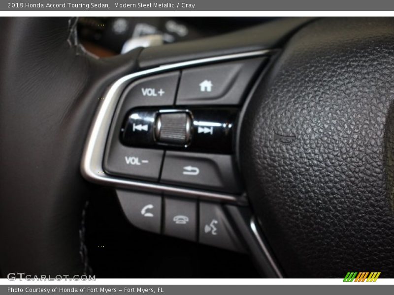 Modern Steel Metallic / Gray 2018 Honda Accord Touring Sedan
