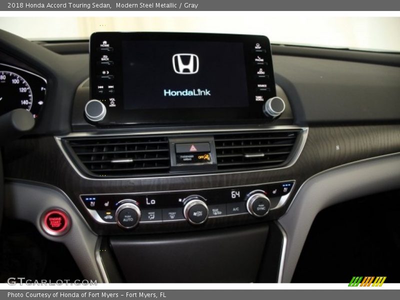 Modern Steel Metallic / Gray 2018 Honda Accord Touring Sedan