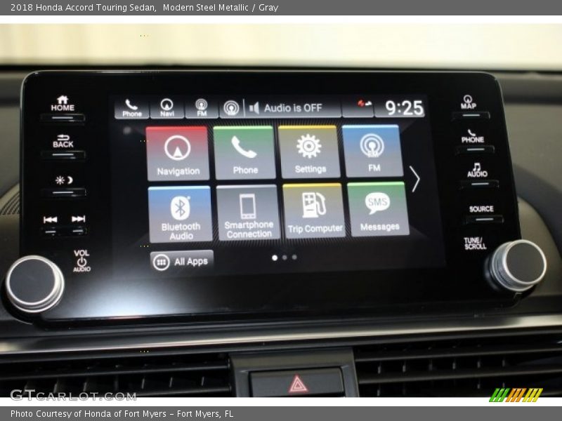 Modern Steel Metallic / Gray 2018 Honda Accord Touring Sedan