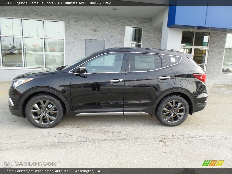 Black / Gray 2018 Hyundai Santa Fe Sport 2.0T Ultimate AWD