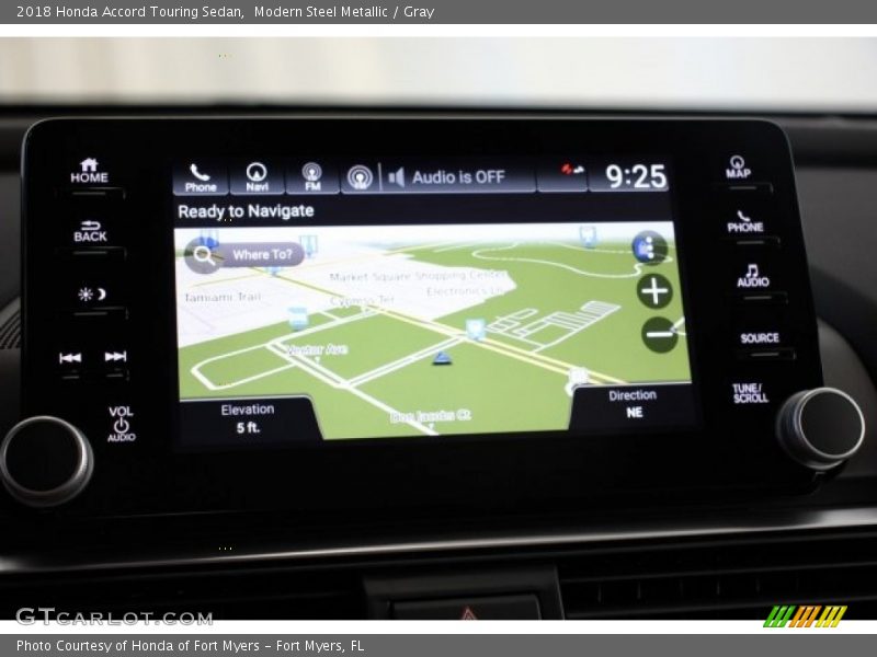 Modern Steel Metallic / Gray 2018 Honda Accord Touring Sedan