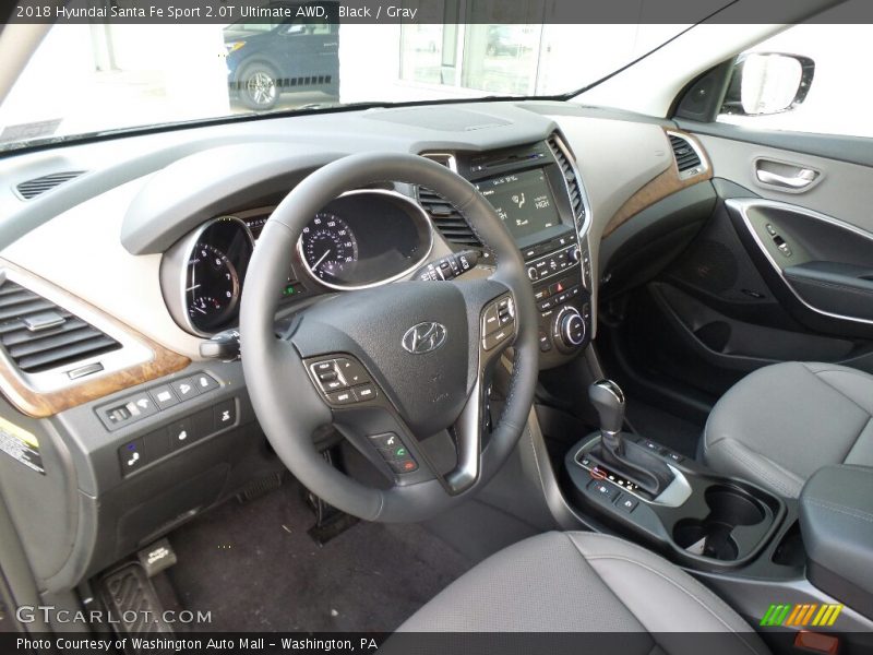 Black / Gray 2018 Hyundai Santa Fe Sport 2.0T Ultimate AWD