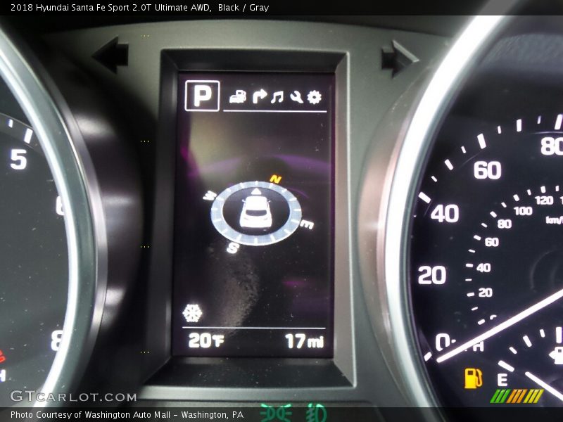 Black / Gray 2018 Hyundai Santa Fe Sport 2.0T Ultimate AWD