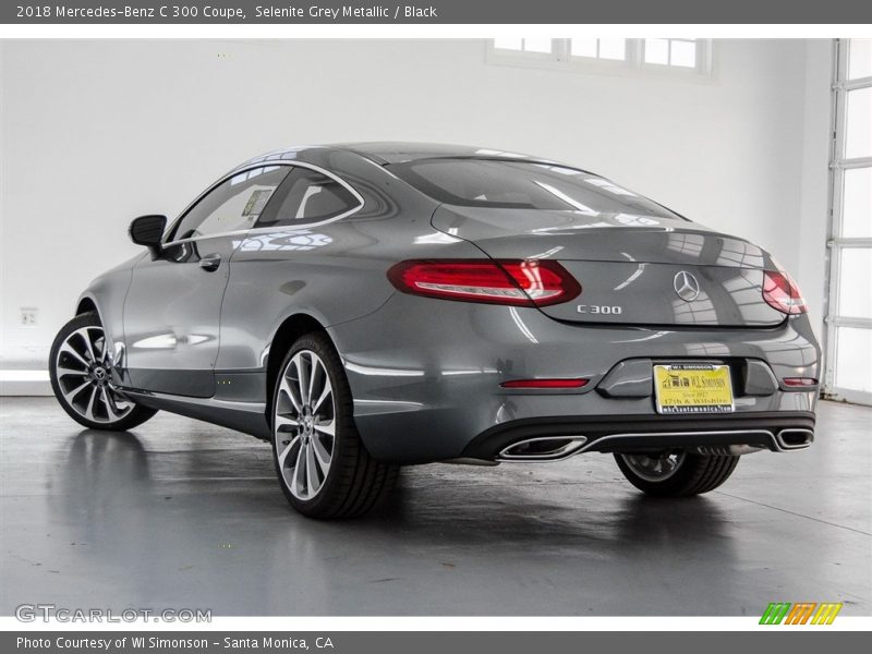 Selenite Grey Metallic / Black 2018 Mercedes-Benz C 300 Coupe